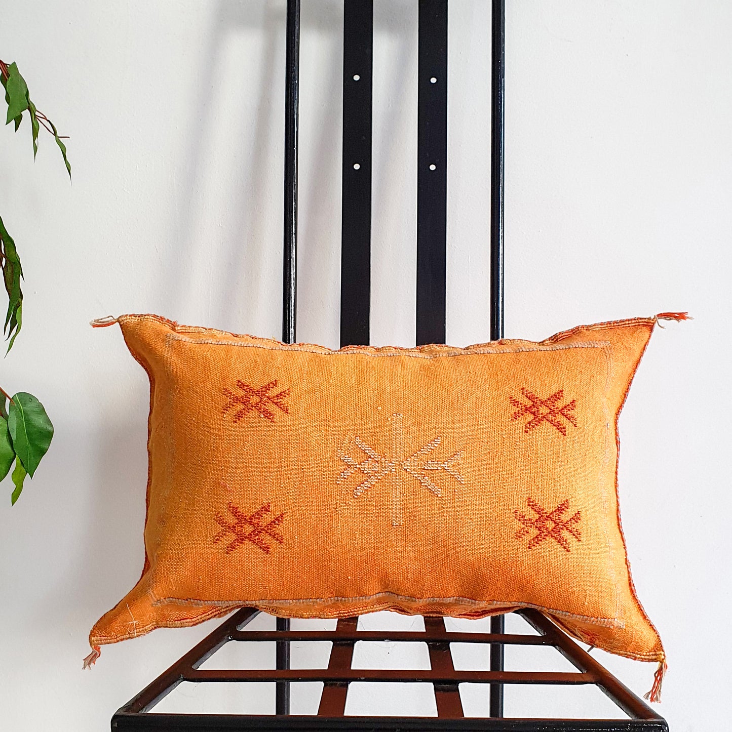 ORANGE CACTUS SILK PILLOW