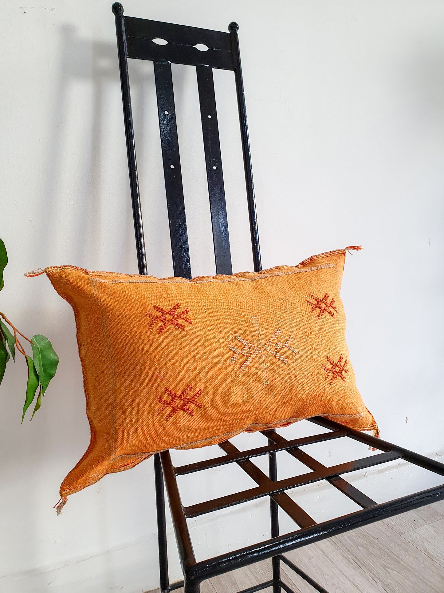 ORANGE CACTUS SILK PILLOW