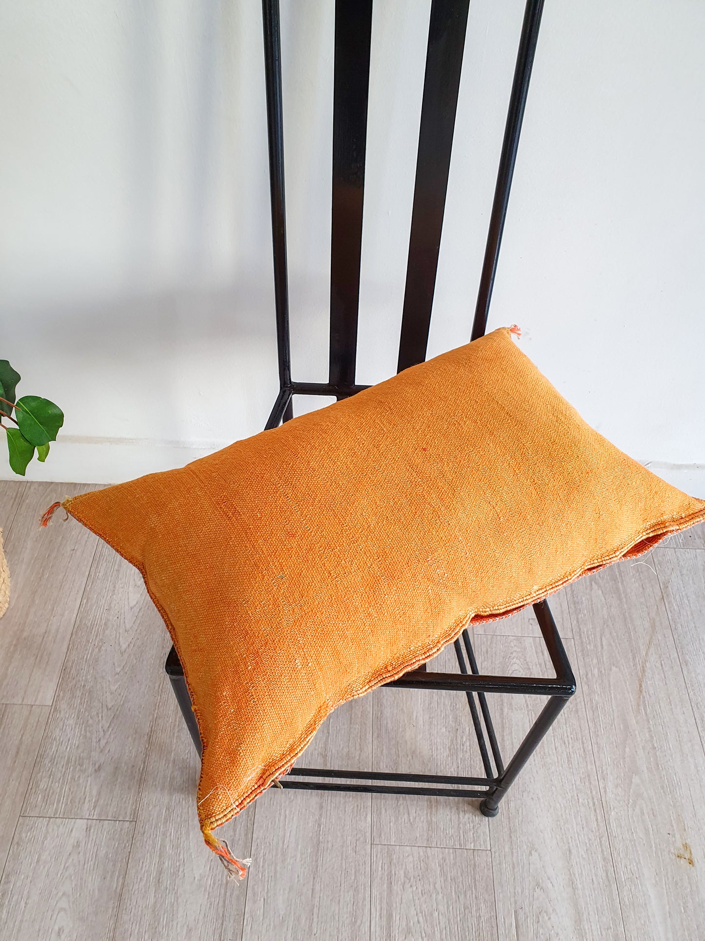 ORANGE CACTUS SILK PILLOW