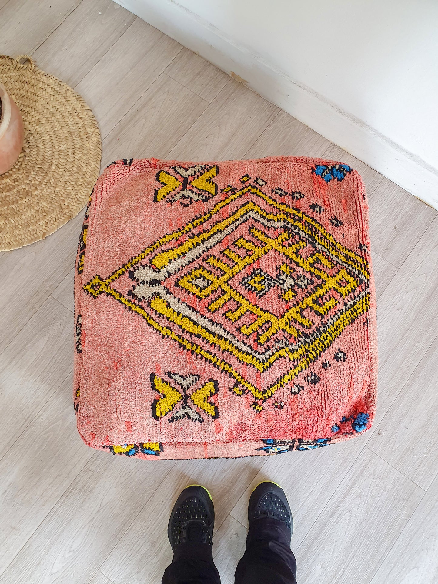 POUF KILIM ROSE