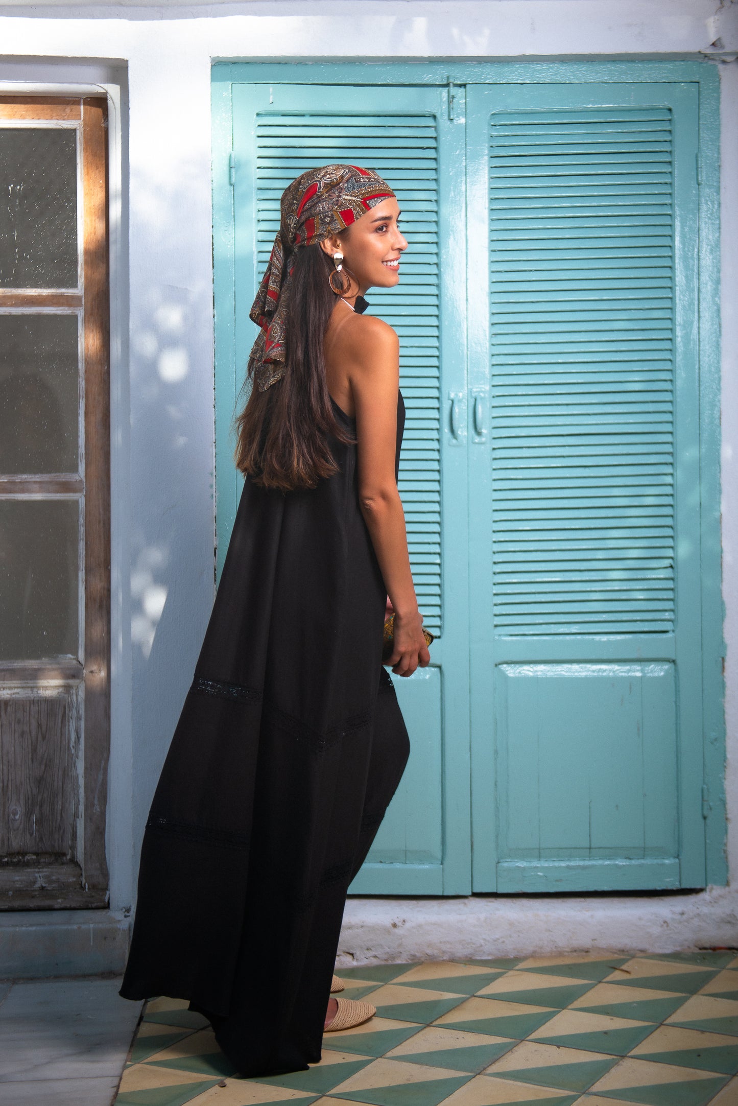 SOHO BLACK LINEN DRESS